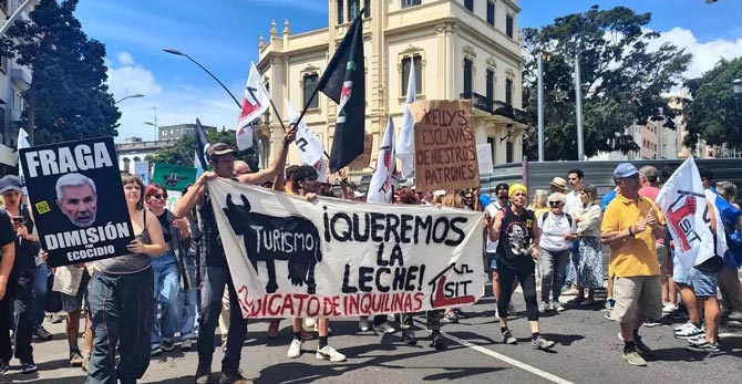 Explota la tensión en Canarias! Miles protestan contra el turismo masivo que está destruyendo sus islas